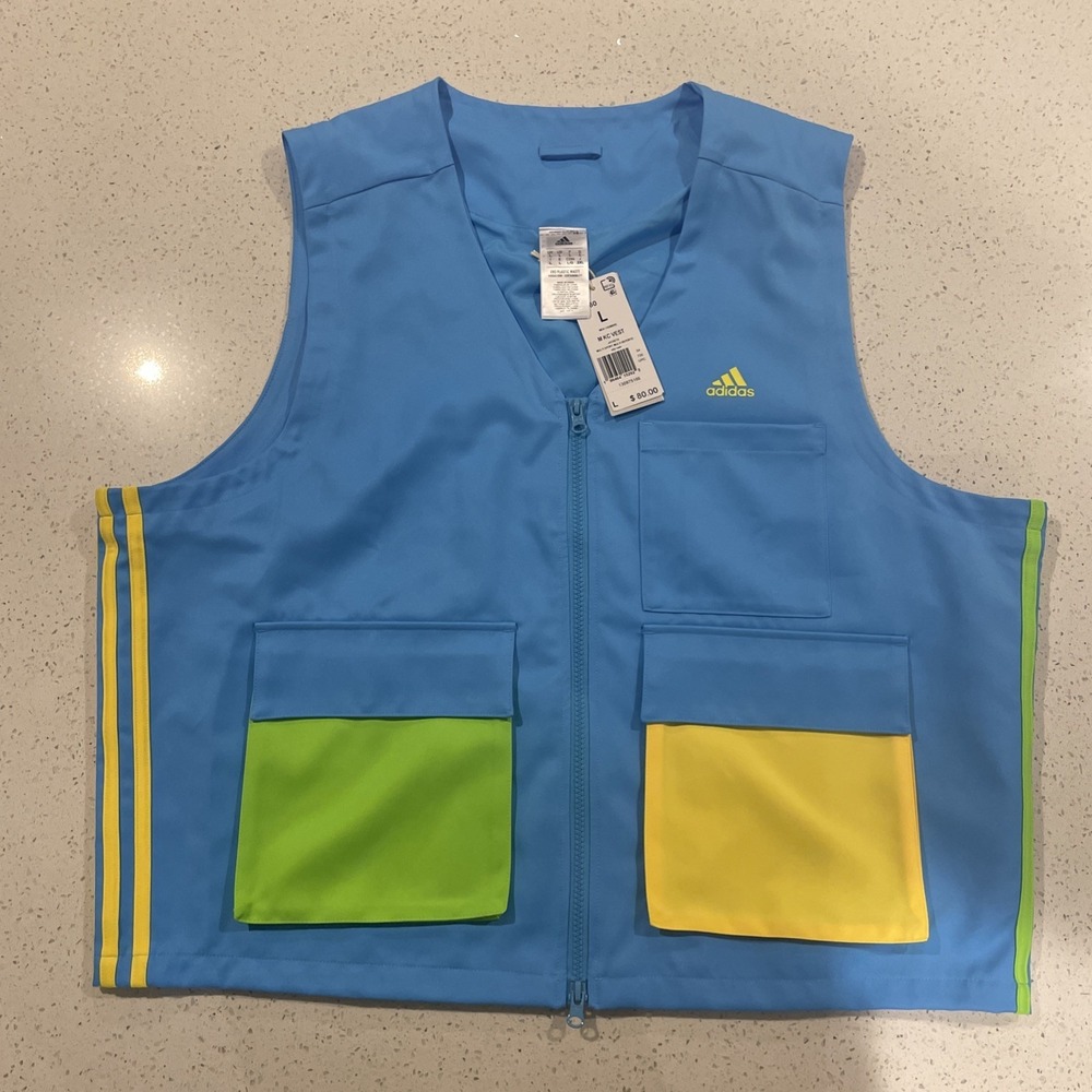 Adidas Originals Kidcore Utility Vest Sky Rush IK7060 Men's Size Large NWT